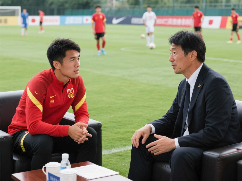 【现场聚焦】宋凯与上村健一友好交流 共盼精彩赛事 【现场聚焦】宋凯与上村健一友好交流 共盼精彩赛事